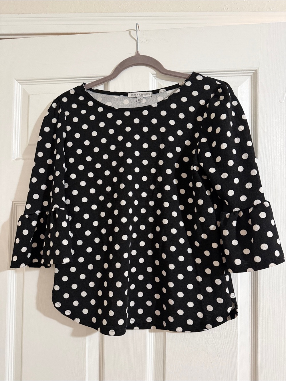 Black & White Polka Dot Top